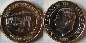 Isle of Man 2 pounds 2023 - 130 years of the Manx Electric Railway
